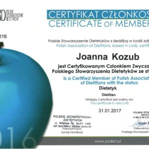 Certyfikat członkostwa w PSD